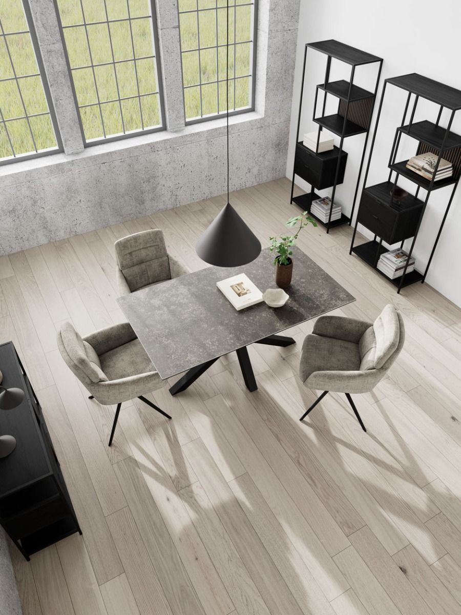 Seaford avohylly 10 laatikoilla musta 77x35x185 cm