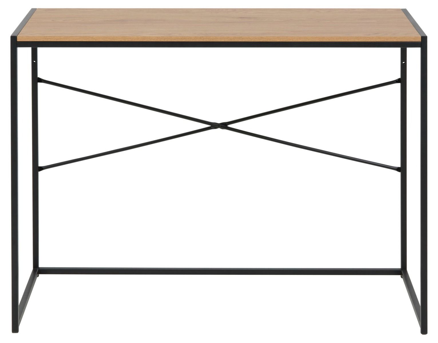 Seaford työpöytä tammi-musta 100 cm