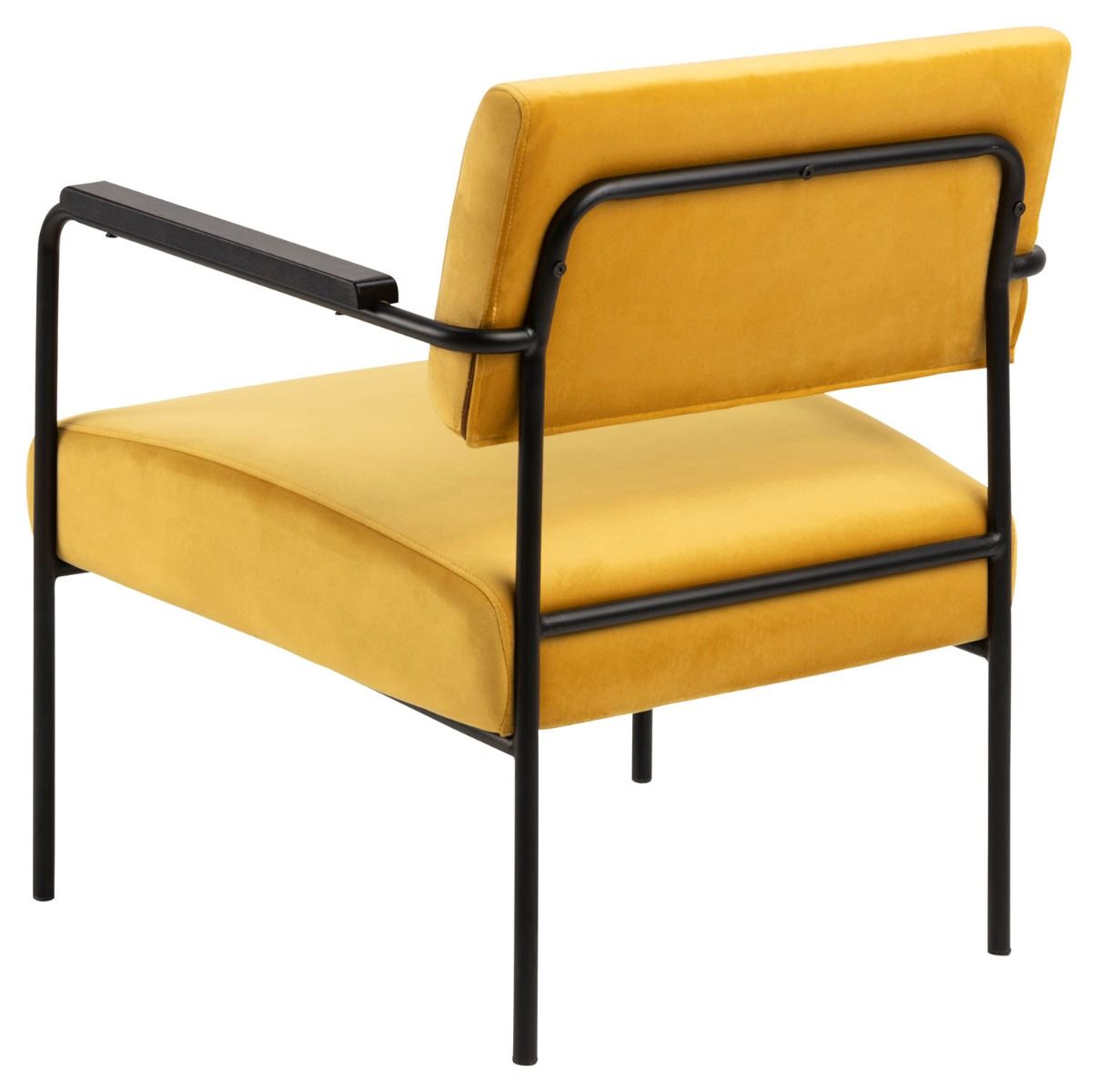 Cloe nojatuoli, keltainen sametti