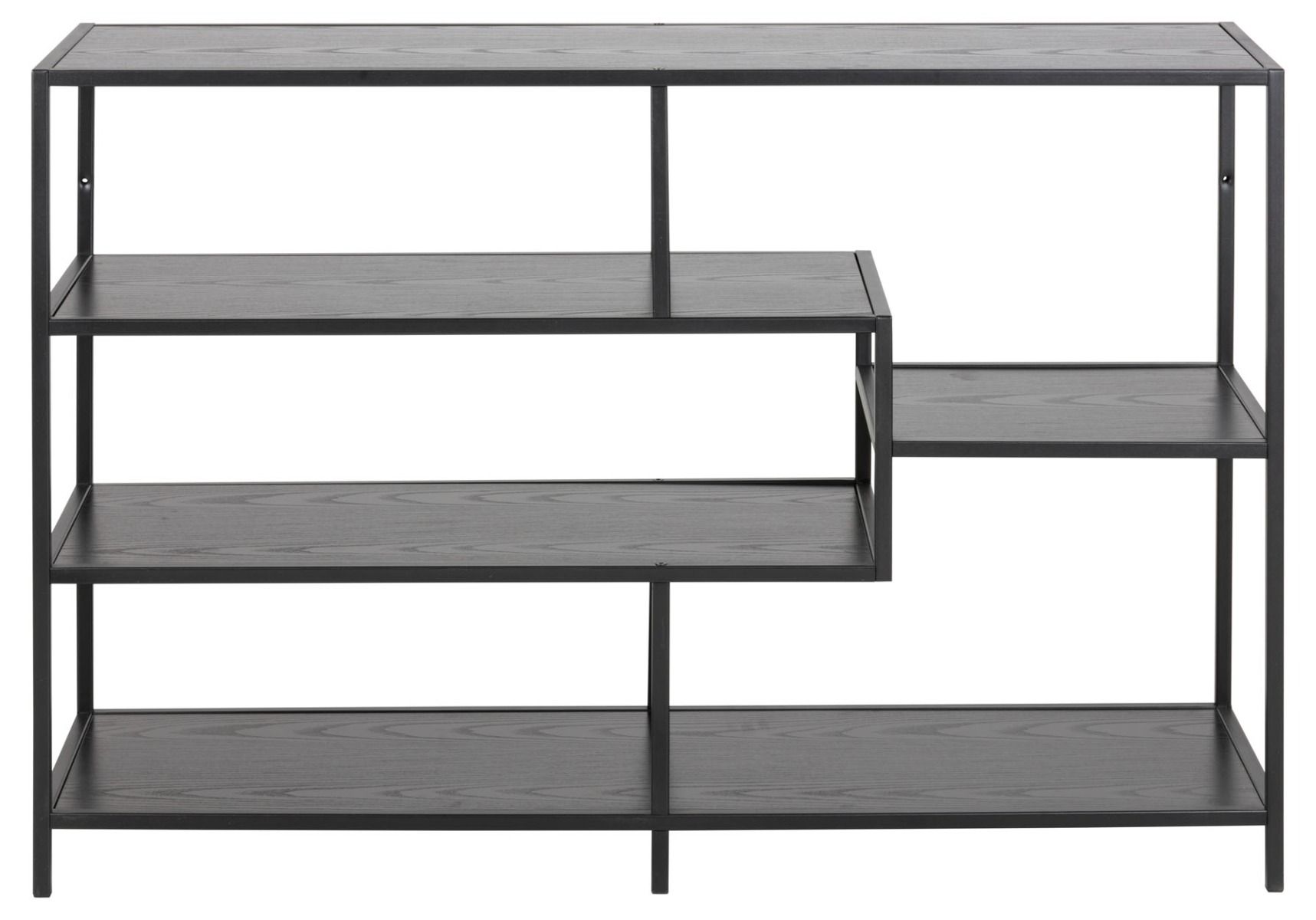 Seaford avohylly 6 musta 114x35x78 cm