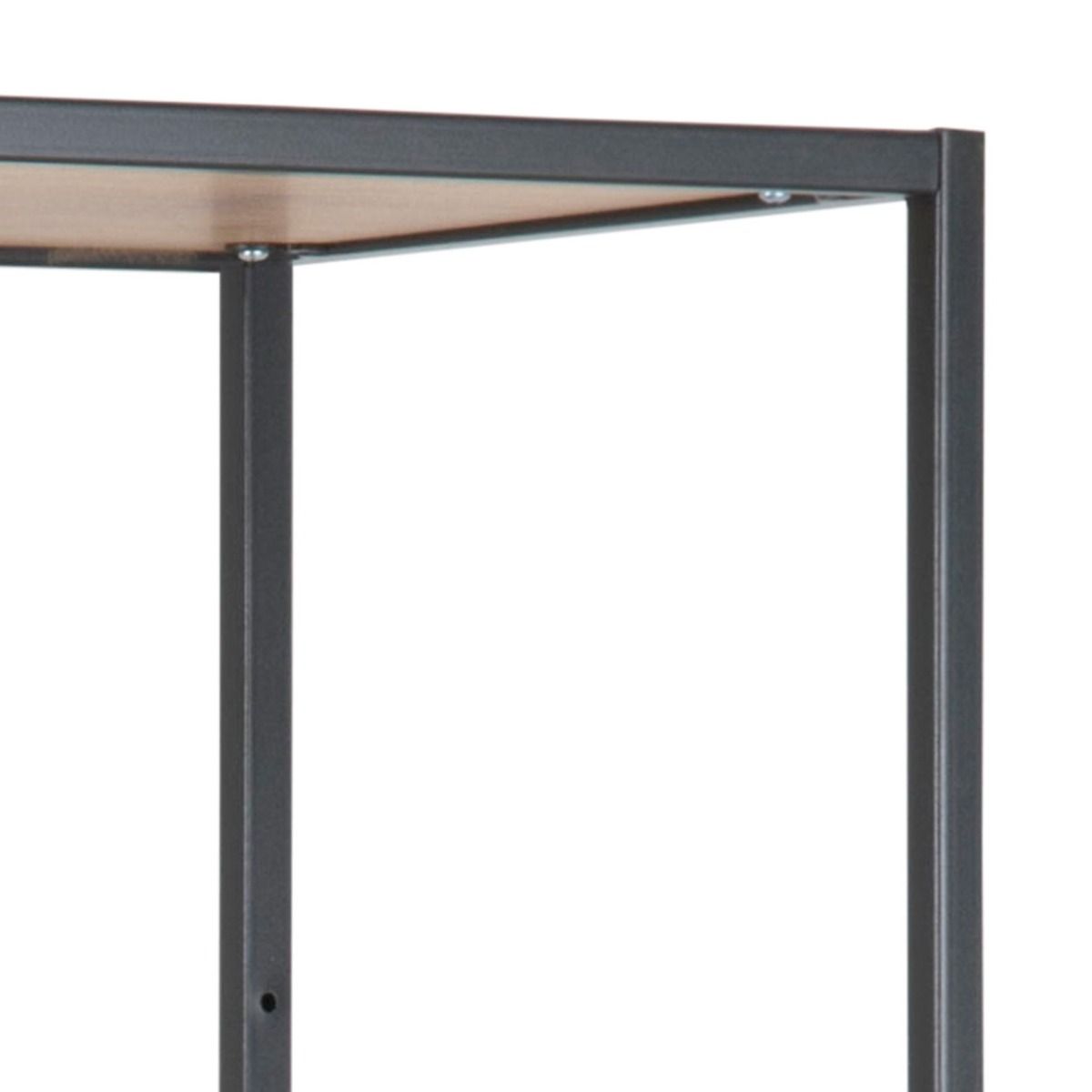 Seaford avohylly 5 suora tammi-musta 77x35x185 cm