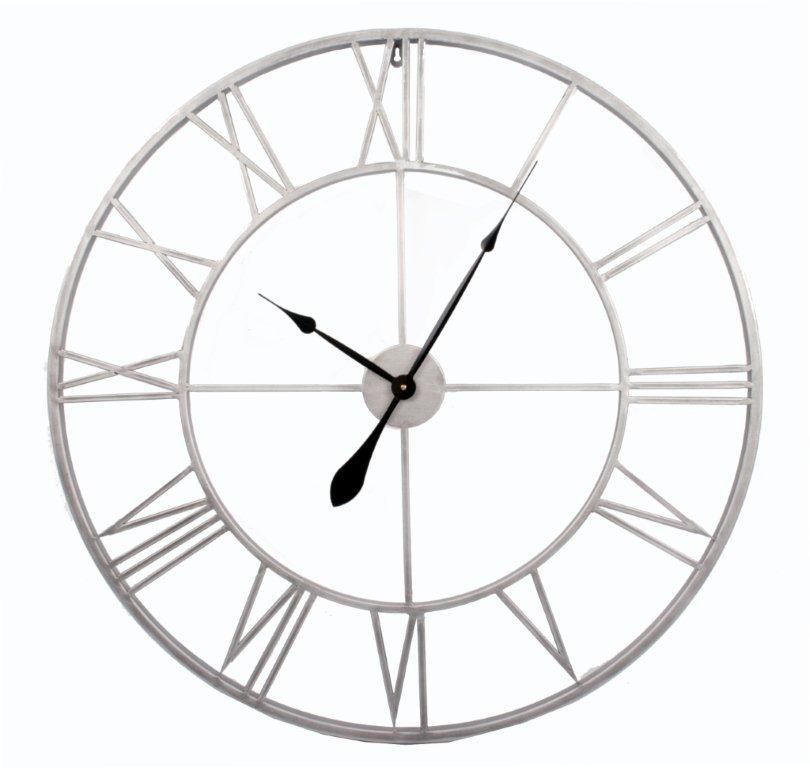 Iron-seinäkello 82 cm harmaa