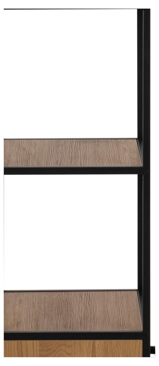 Seaford avohylly laatikoilla tammi-musta 42x35x185 cm