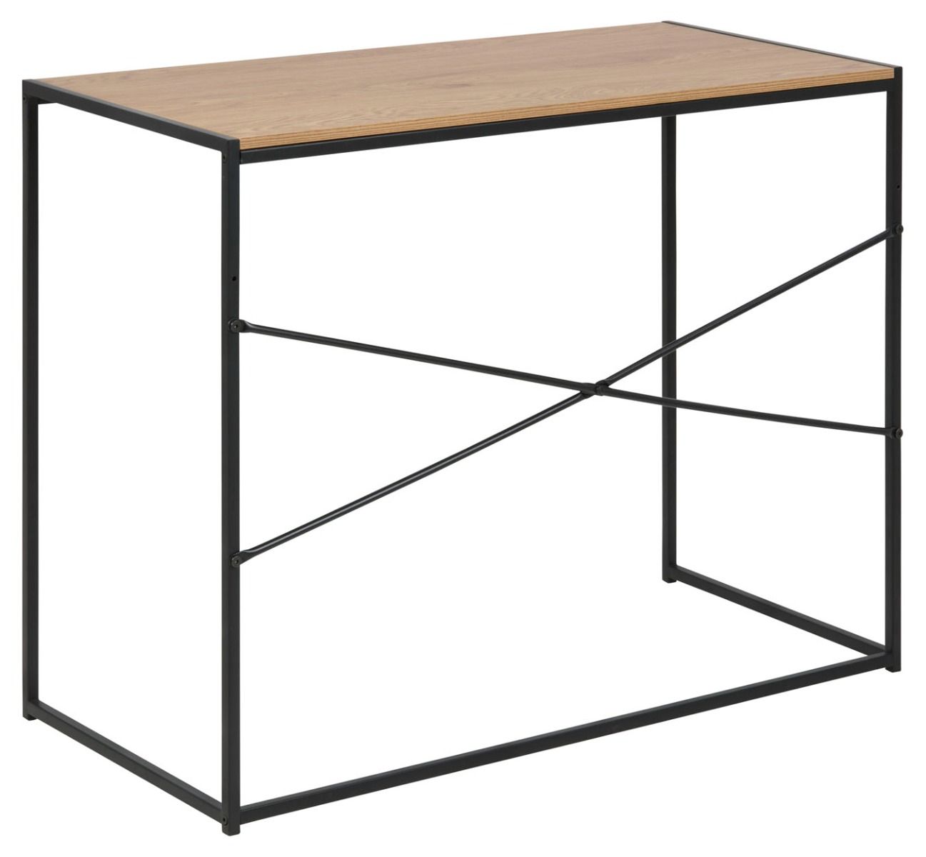 Seaford työpöytä tammi-musta 100 cm