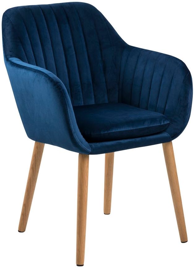 Emilia tuoli, sininen sametti