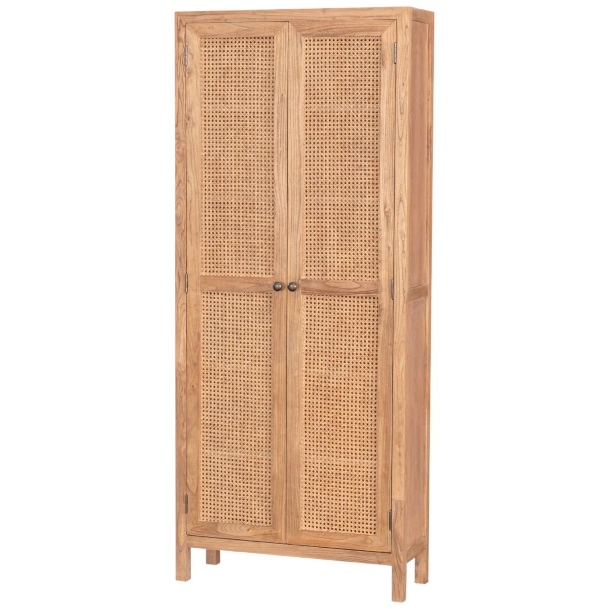 Bristol korkea rottinkikaappi, jalavaa