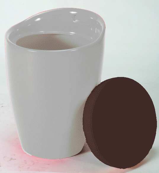 Giselle retro säilytysjakkara, violetti