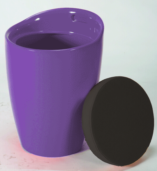 Giselle retro säilytysjakkara, violetti