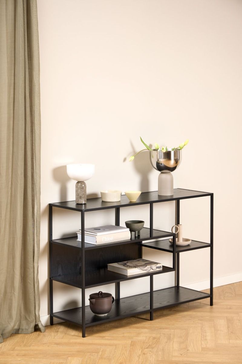 Seaford avohylly 9 musta 114x35x78 cm