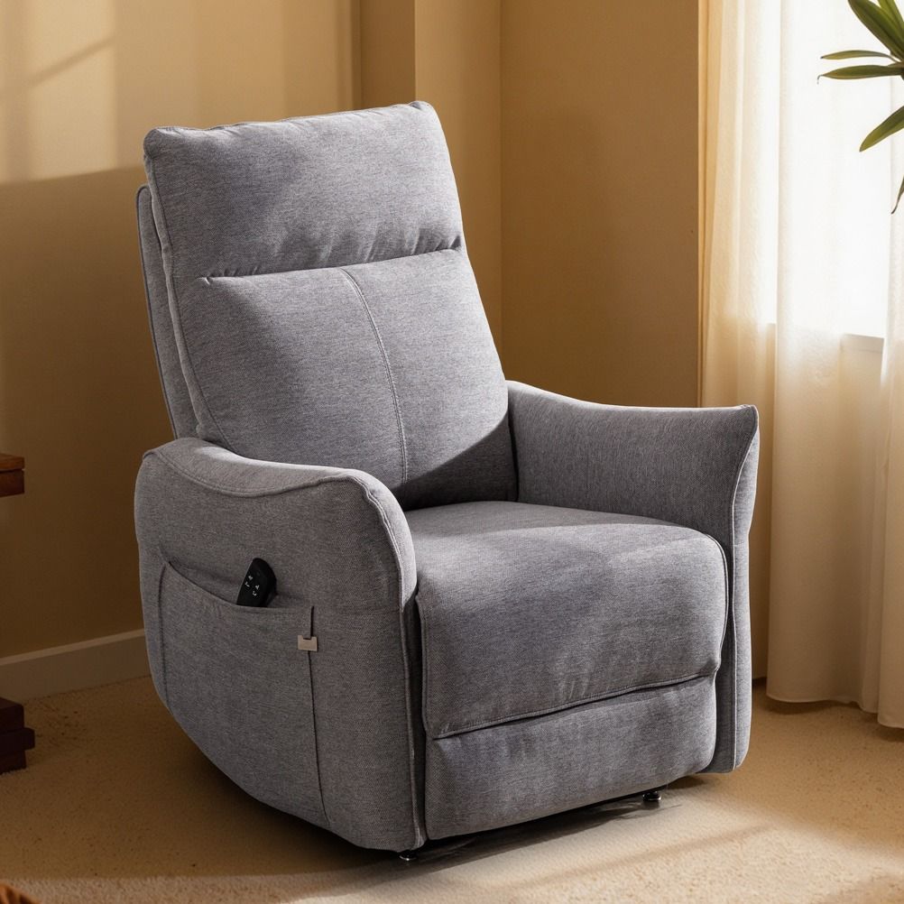 Aarni nostava mekanismituoli, harmaa kangas