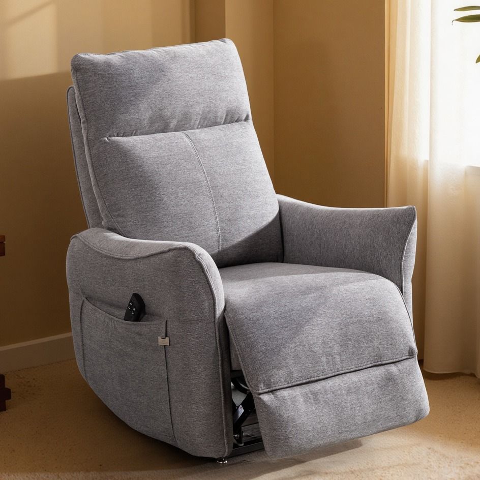 Aarni nostava mekanismituoli, harmaa kangas