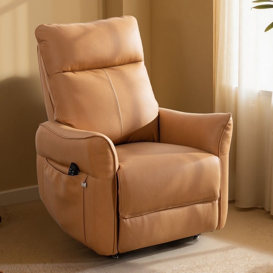 Aarni nostava mekanismituoli, vaaleanruskea nahka