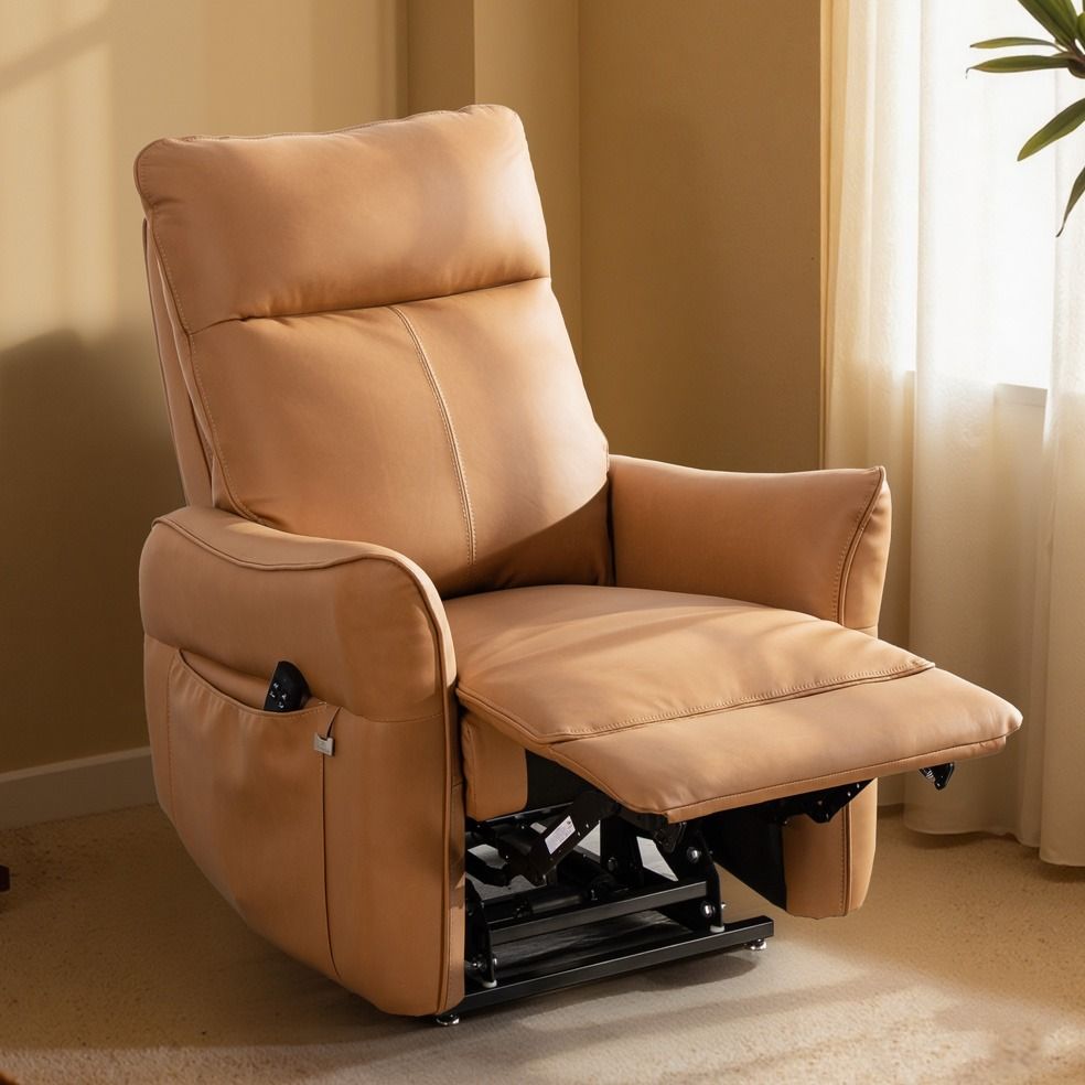 Aarni nostava mekanismituoli, vaaleanruskea nahka