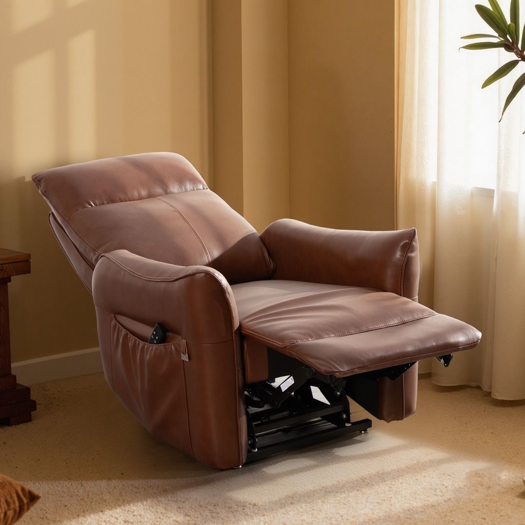 Aarni nostava mekanismituoli, ruskea nahka