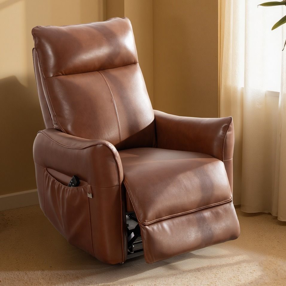 Aarni nostava mekanismituoli, ruskea nahka