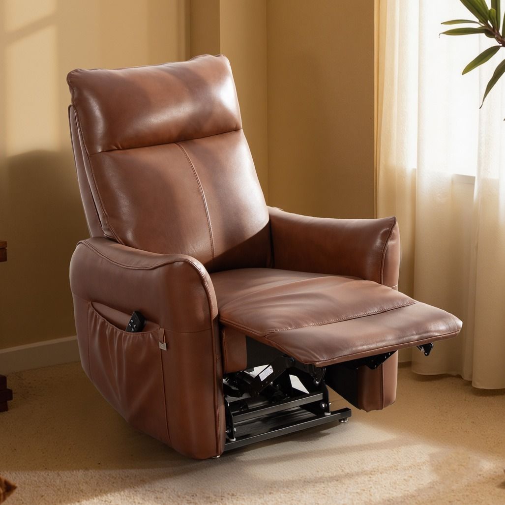 Aarni nostava mekanismituoli, ruskea nahka