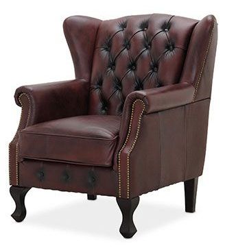 Aberdeen nojatuoli, nahkaa