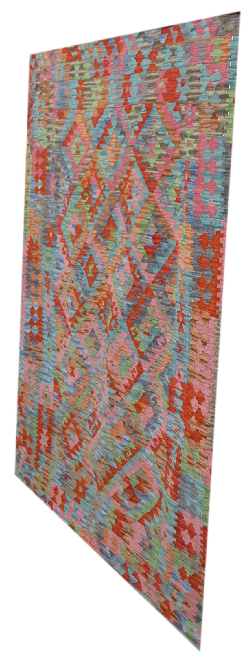 Aito matto Afghan Kelim, eri värejä ja kokoja