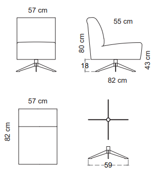 Unico Aino Lepotuoli, eri värejä