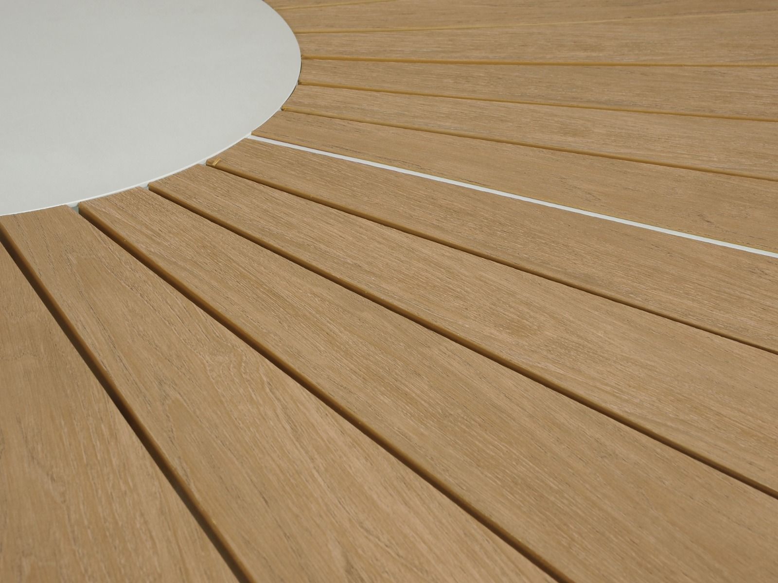 Alanya pyöreä terassipöytä 150 cm, harmaa