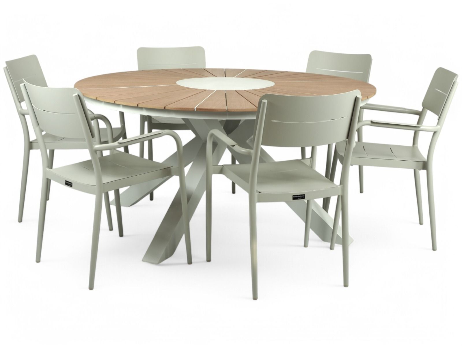 Alanya pyöreä ruokaryhmä ulos Togo tuoleilla