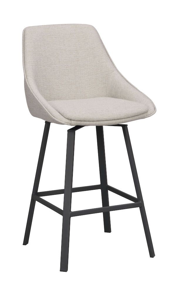 Rowico Alison baarijakkara beige, mustat metallijalat