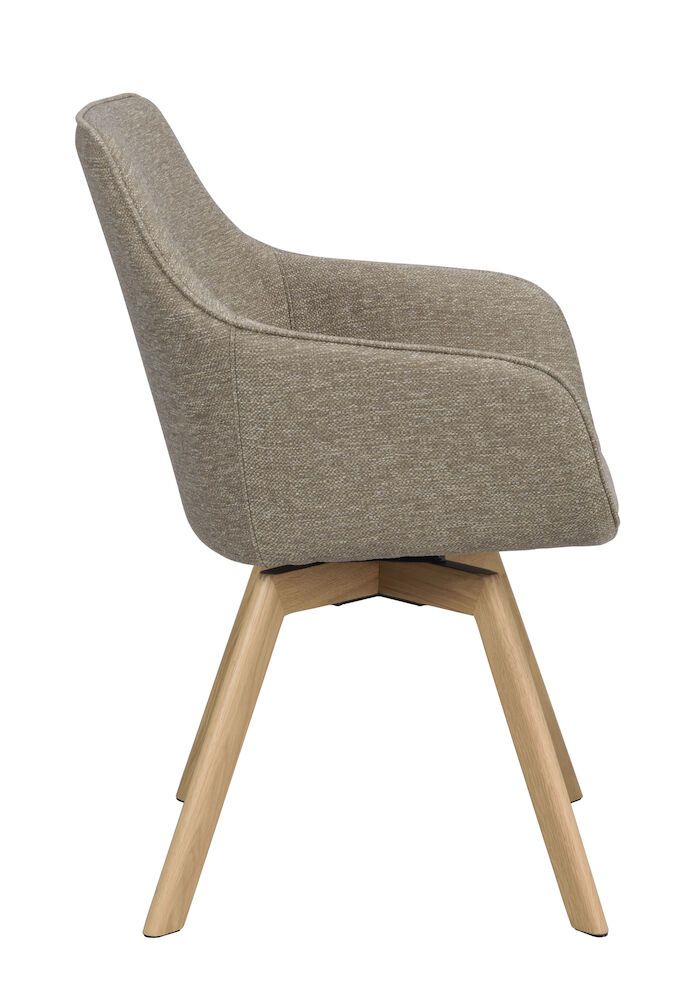 Rowico Alison nojatuoli tumma beige, tammi jalka