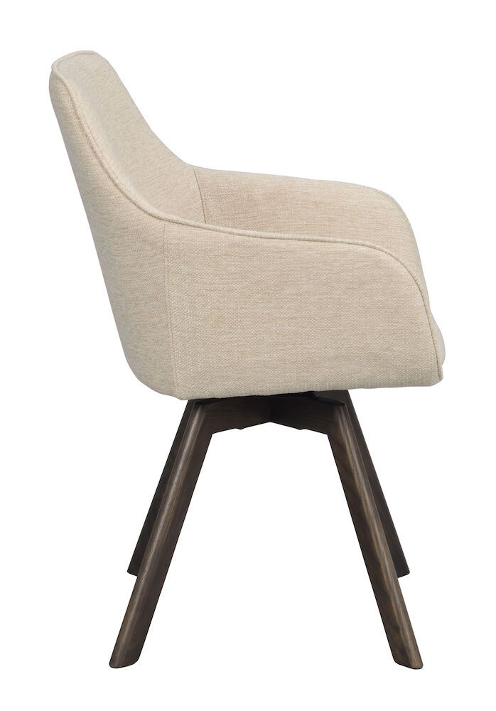 Rowico Alison nojatuoli vaalea beige, ruskea tammi jalka