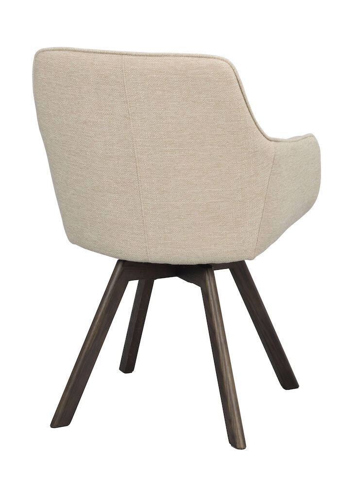 Rowico Alison nojatuoli vaalea beige, ruskea tammi jalka