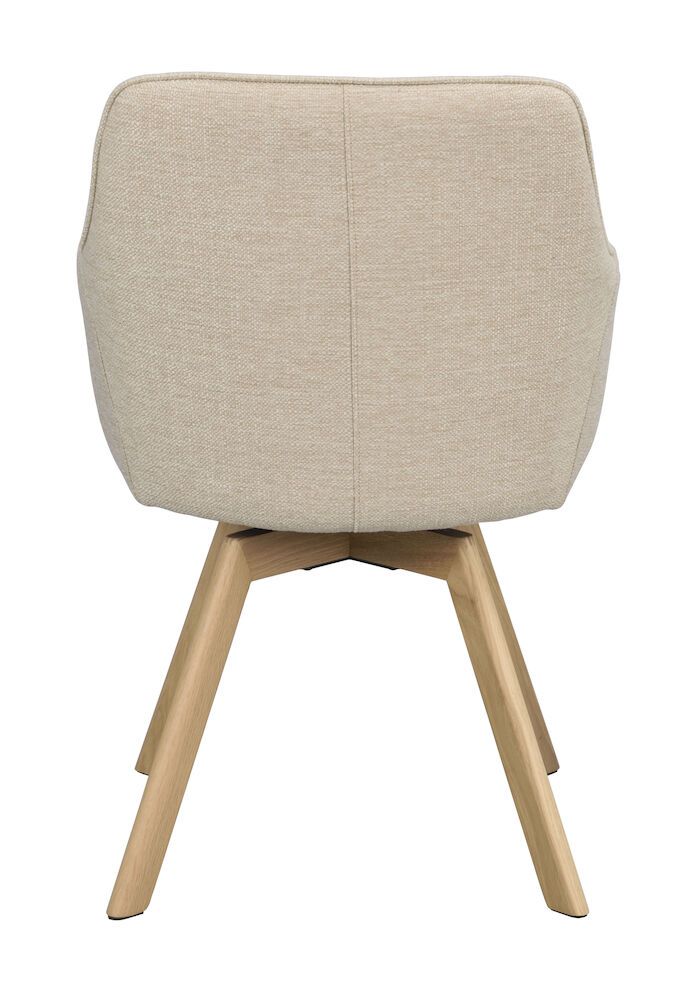 Rowico Alison nojatuoli vaalea beige, tammi jalka