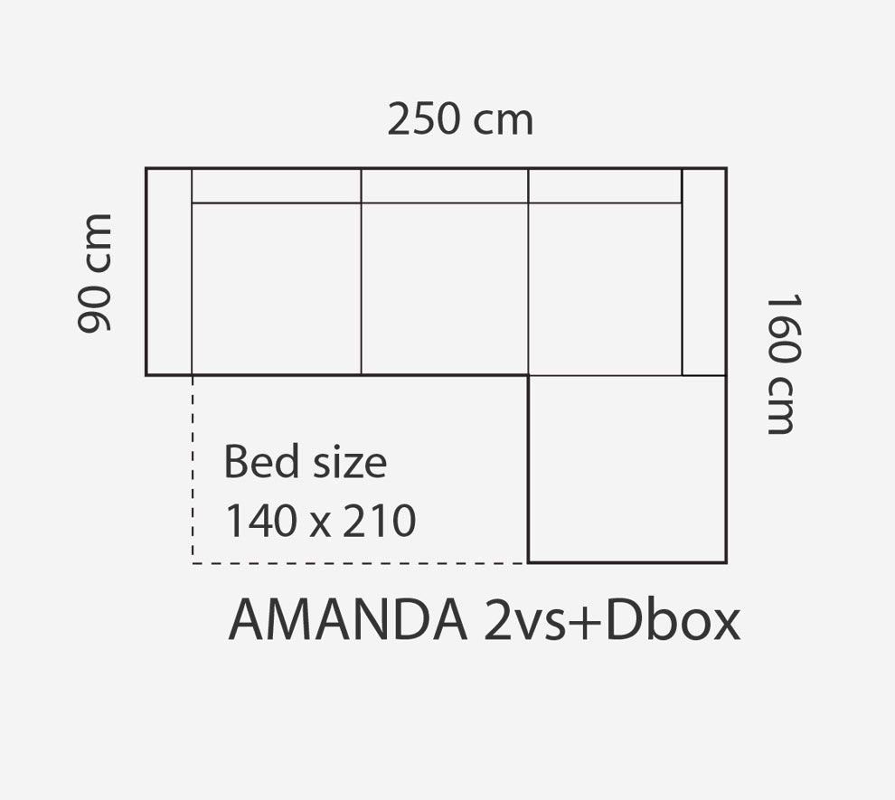 Amanda vuodesohva divaanilla, eri värejä