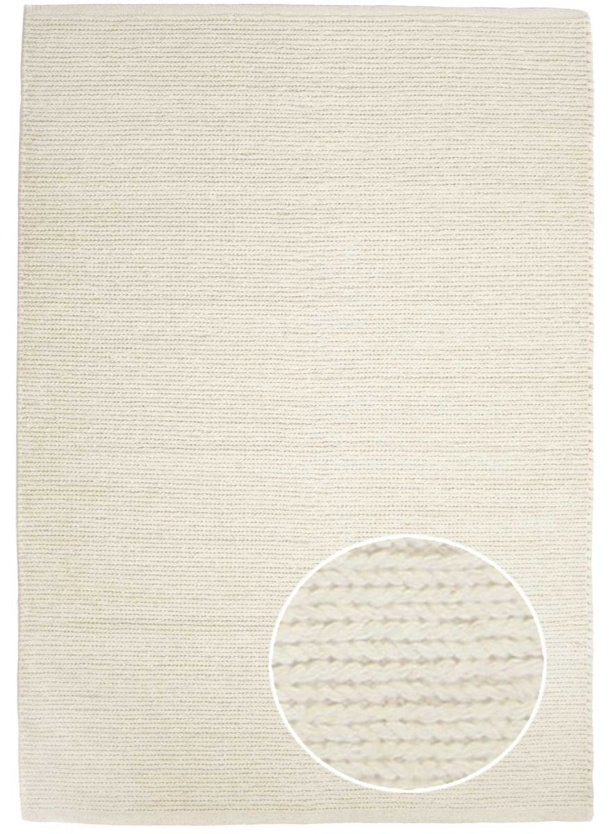 Anna palmikkomatto valkoinen, eri kokoja