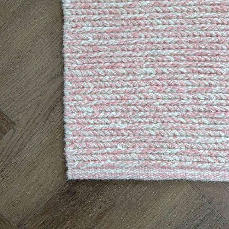 Anna palmikkomatto vaaleanpunainen, eri kokoja