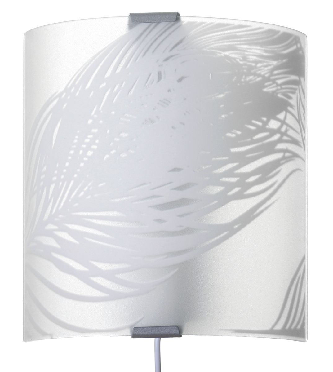 Anser-S seinävalaisin on valmistettu etsatuista lasista ja siinä on hienovarainen, valkoinen höyhenkuviointi. Valaisin istuu täydellisesti skandinaaviseen sisustustyyliin hillityn ja kevyen ilmeensä ansiosta.