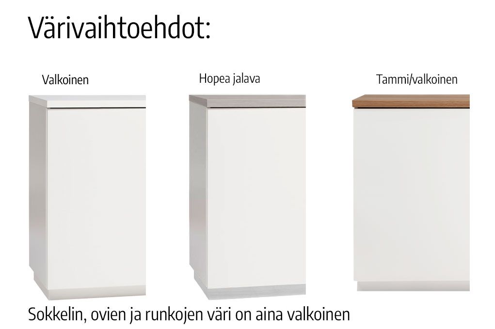 Hiipakka Anton TV-taso 200cm, lasiovilla