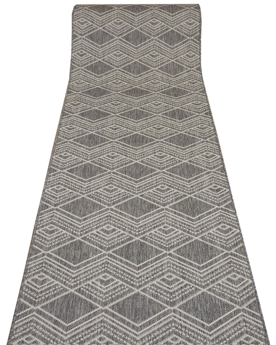 Dawn Antrasite käytävämatto, hopea, 80 cm