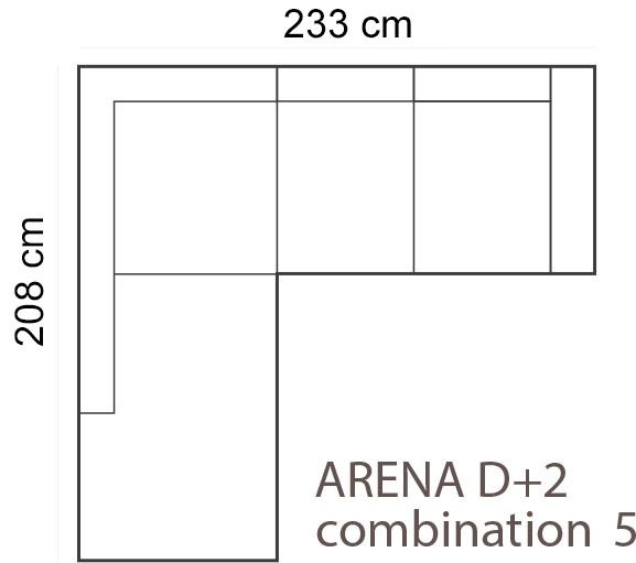 Arena Avokulmasohva, eri värejä!