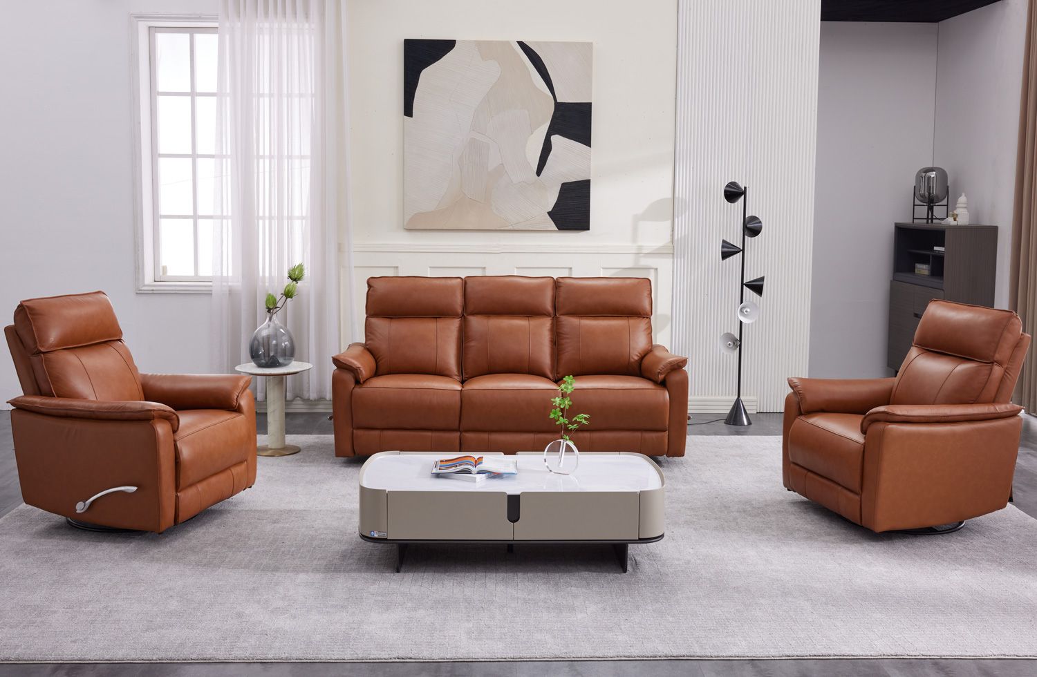 Arizona 3+1+1 sohvakalusto mekanismeillä, ruskea