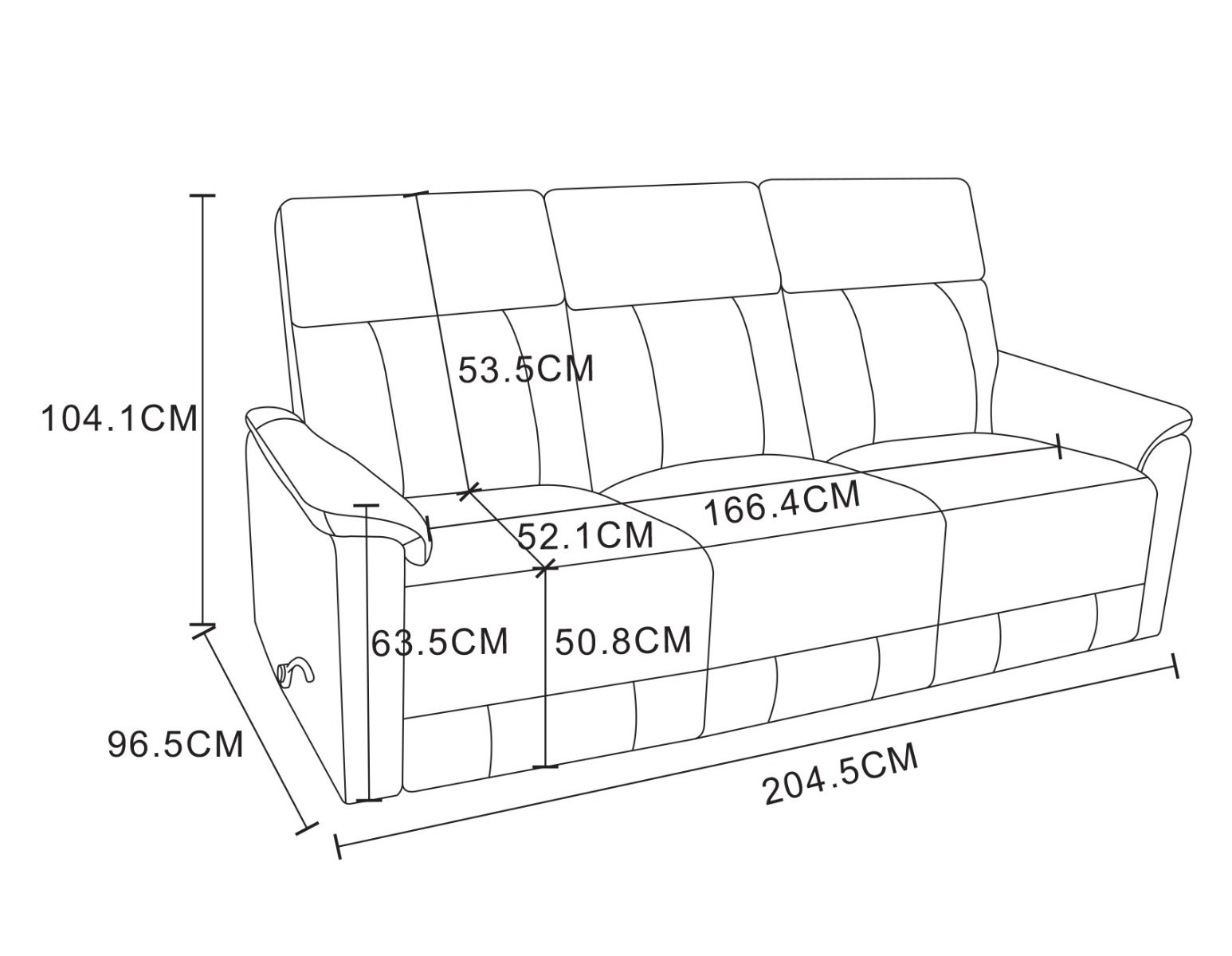 Arizona 3+1+1 sohvakalusto mekanismeillä, taupe