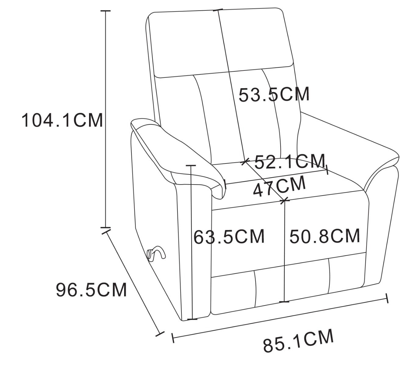 Arizona 3+1+1 sohvakalusto mekanismeillä, ruskea