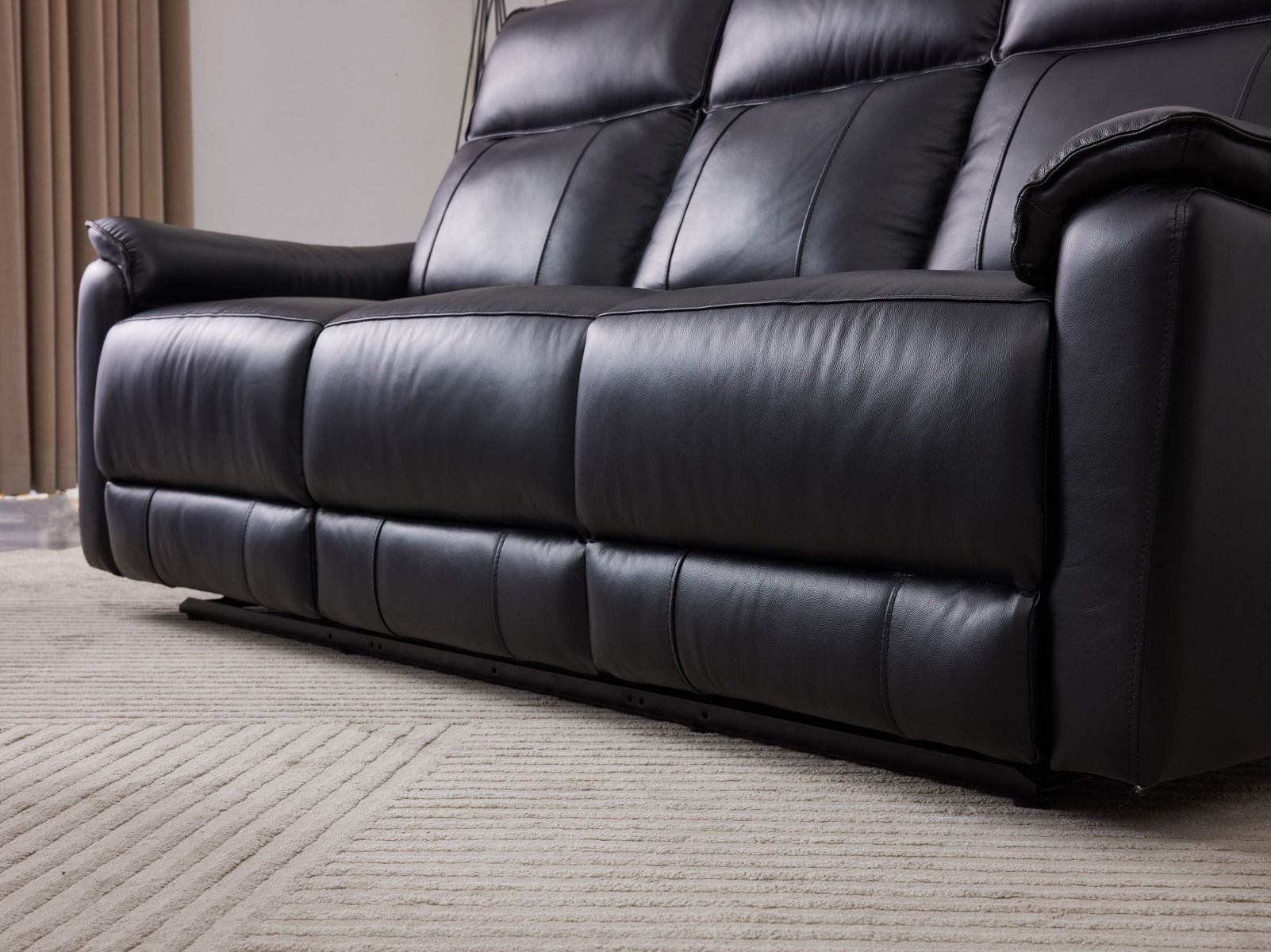 Arizona 3+1+1 sohvakalusto mekanismeillä, musta