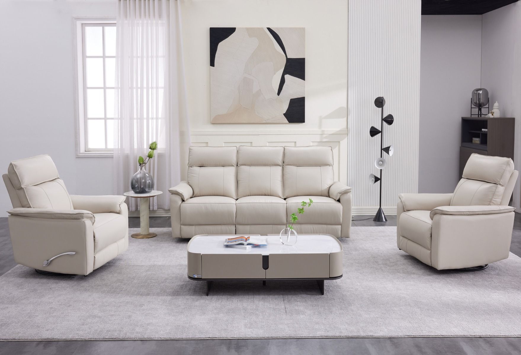 Arizona 3+1+1 sohvakalusto mekanismeillä, taupe