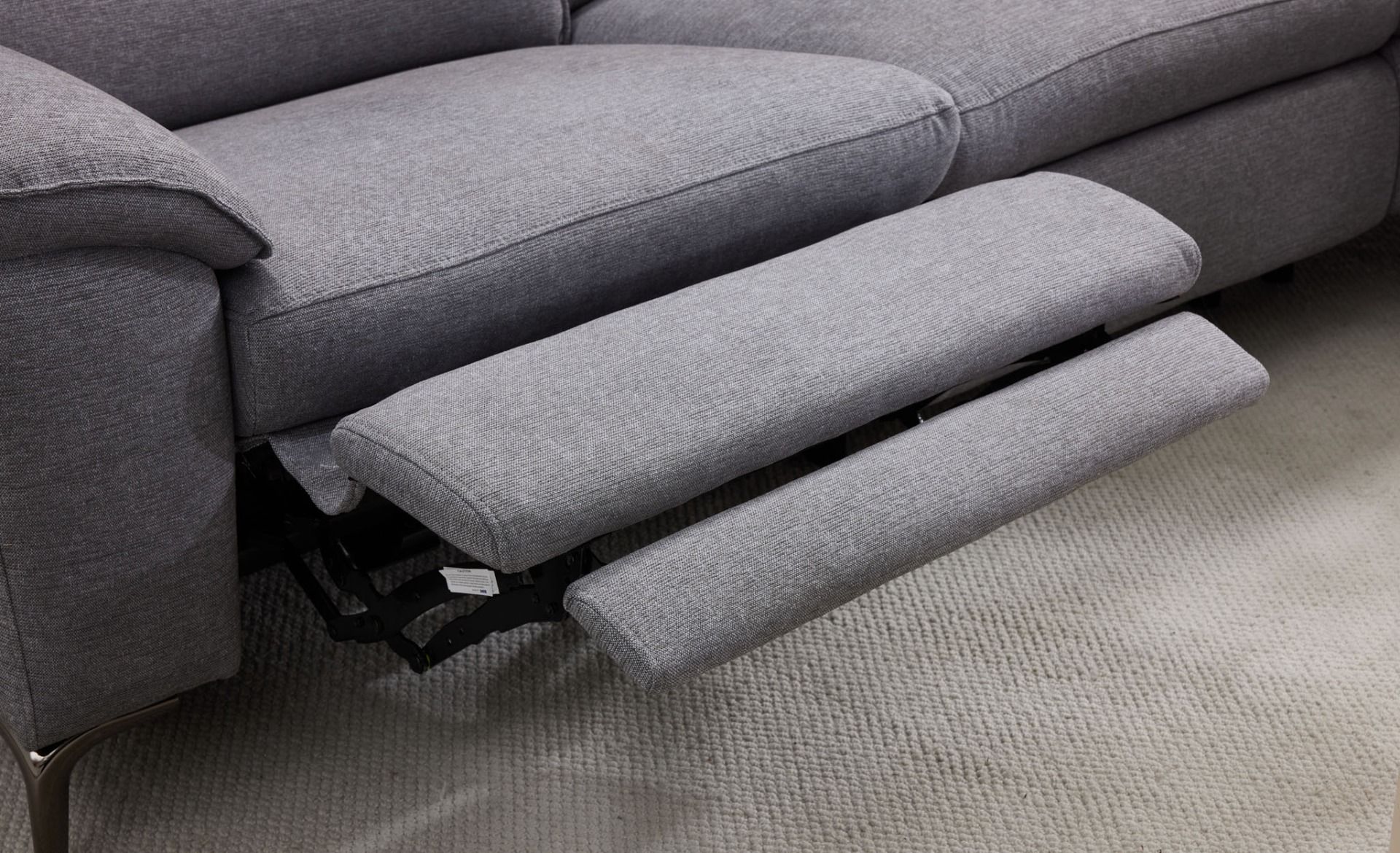 Aspen avokulmasohva sähkötoiminen, harmaa