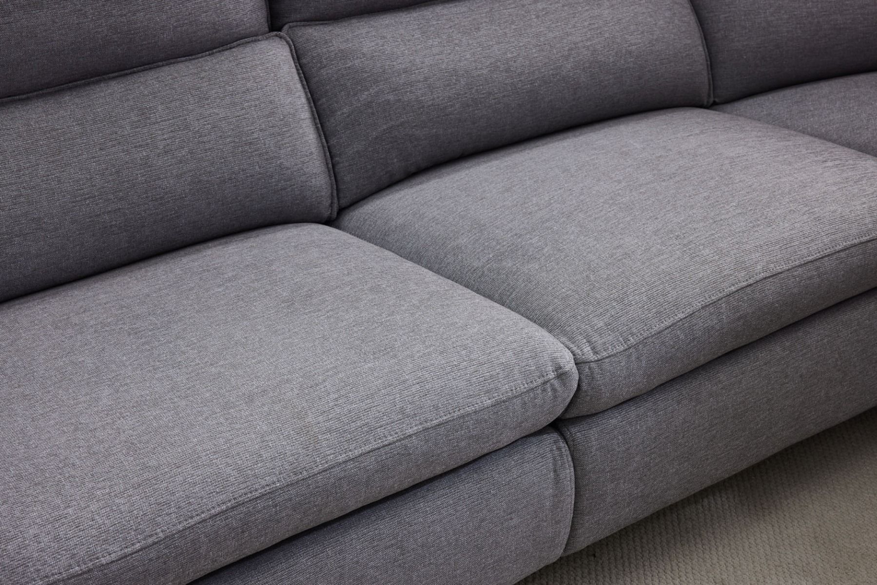 Aspen avokulmasohva sähkötoiminen, harmaa