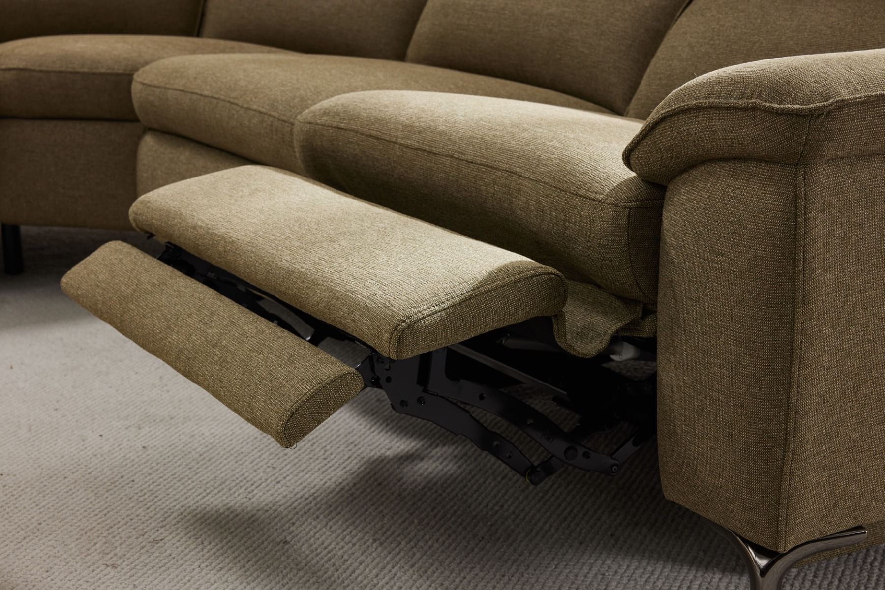 Aspen avokulmasohva sähkötoiminen, vihreä