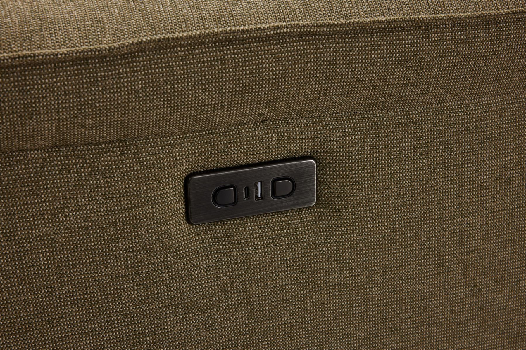 Aspen avokulmasohva sähkötoiminen, vihreä