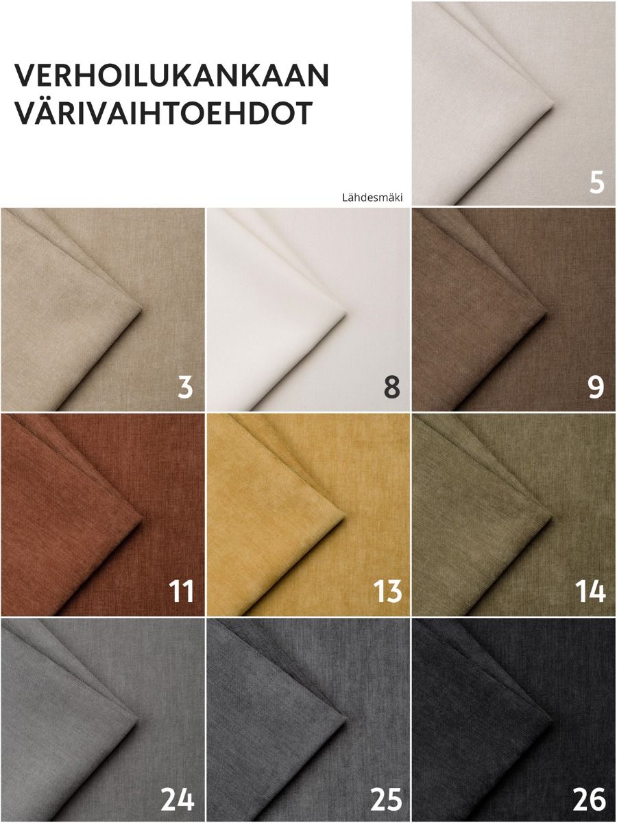 Scandic Sileä sängynpääty, eri vaihtoehtoja