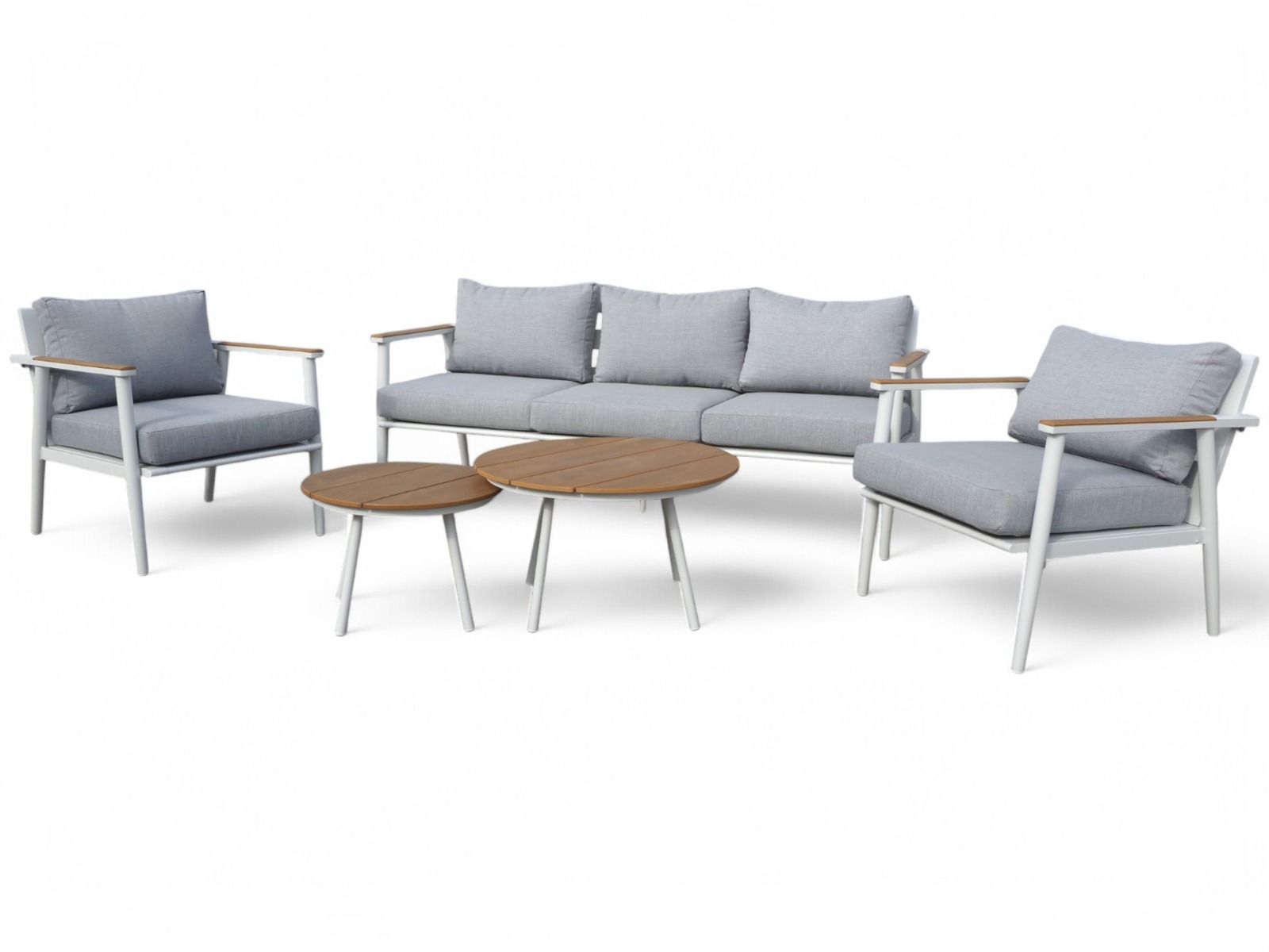 Ateena 3+1+1 sohvaryhmä ulos, valkoinen