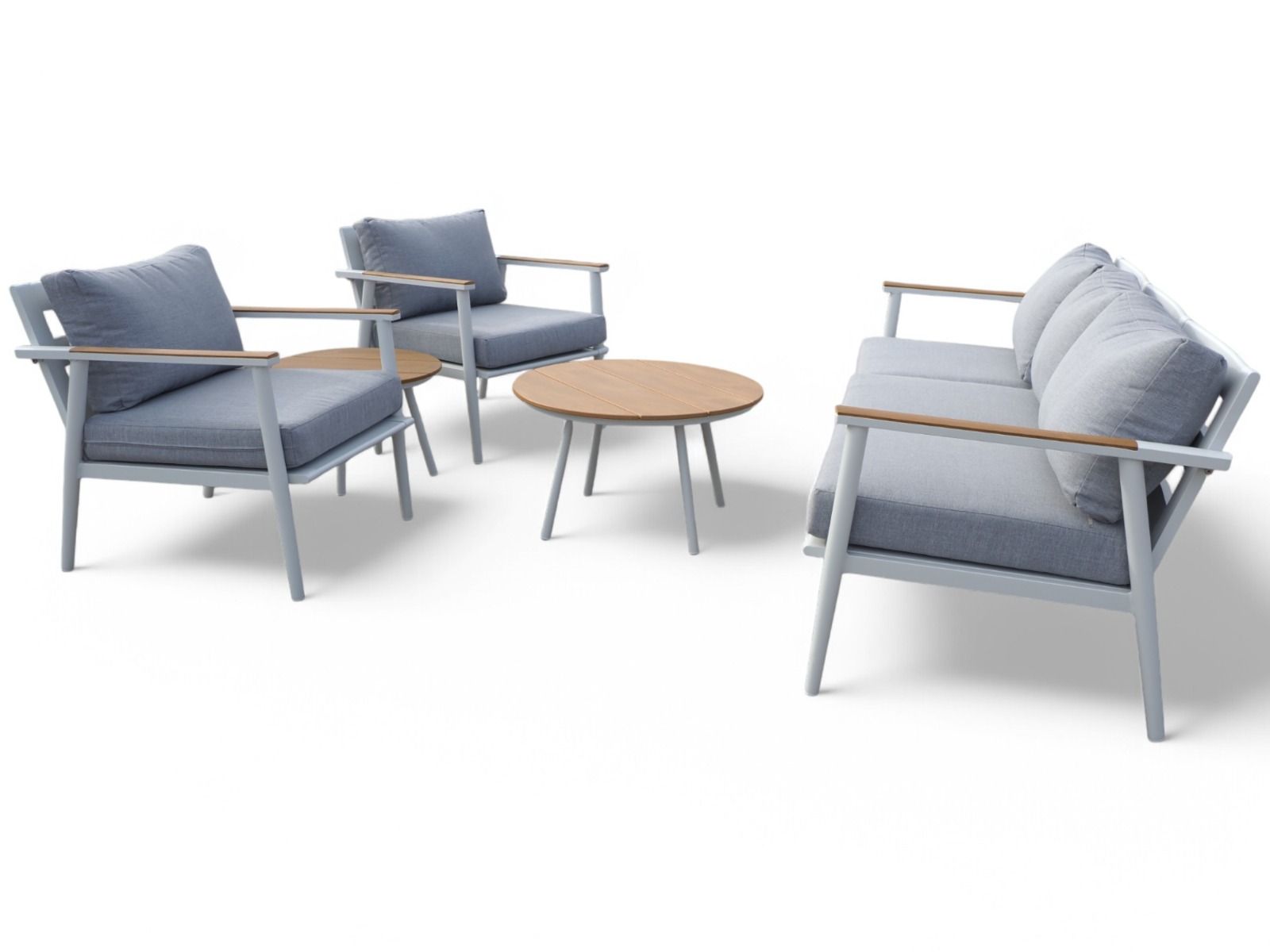 Ateena 3+1+1 sohvaryhmä ulos, valkoinen