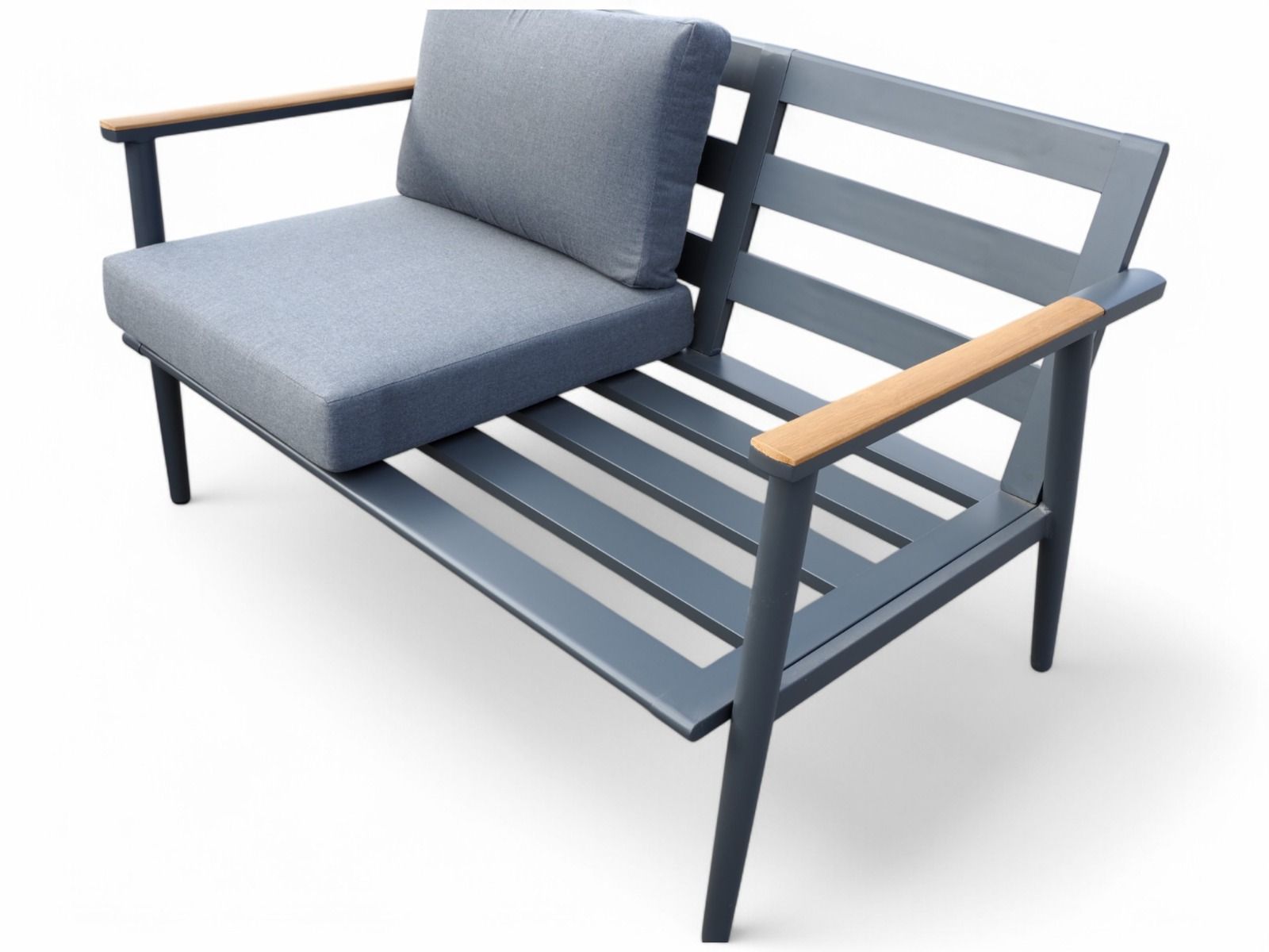 Ateena 2+1+1 sohvaryhmä ulos, harmaa